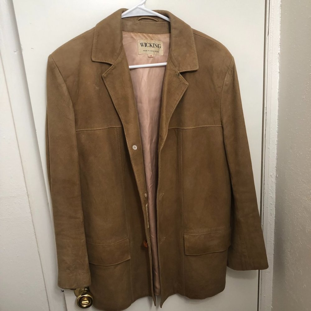 Vintage 70s Wicking tan leather jacket